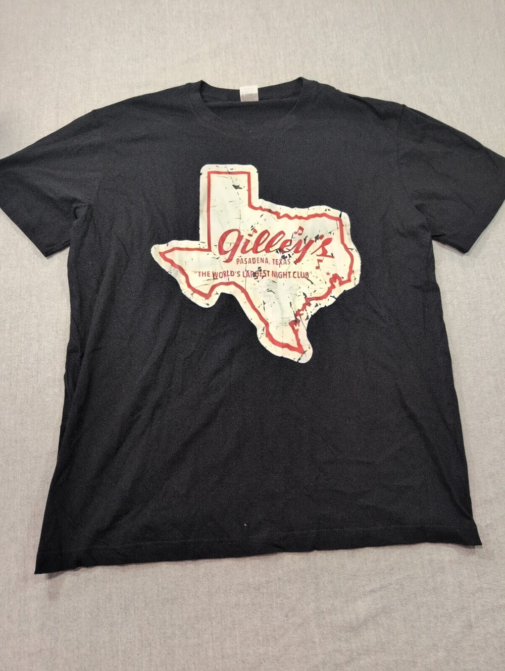 Gilley's Pasadena Texas Black Graphic T Shirt Size L